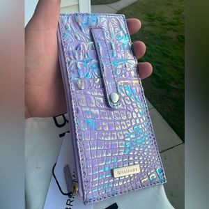 💜💎💜NWT BRAHMIN Violet Wonderland Card Wallet 💜💎💜